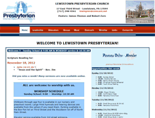 Tablet Screenshot of lewistownpres.witnesstoday.org